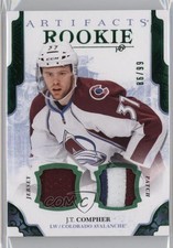 2017-18 Upper Deck Artifacts Rookies Emerald Materials 86/99 JT Compher #166 7b5
