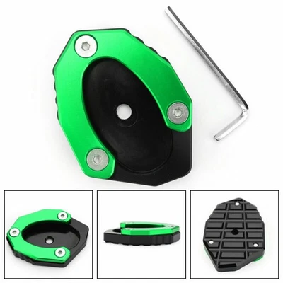 Moto Béquille Latérale CNC Pad Plaque Pour KAWASAKI Z900 Z1000SX 2017-19 Vert E3 - Photo 1/4
