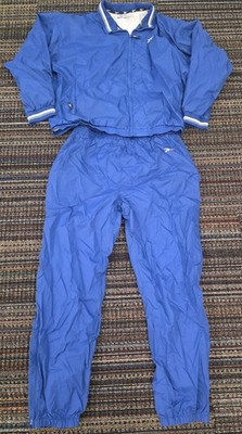Vintage 90 s Reebok Men's 2-Piece Track Suit Blue Jacket Pants Size XXL NICE!