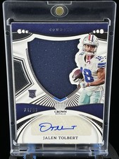 2022 Panini Chronicles Jalen Tolbert Crown Royale Silhouette Auto RC /99 #CRSJAT