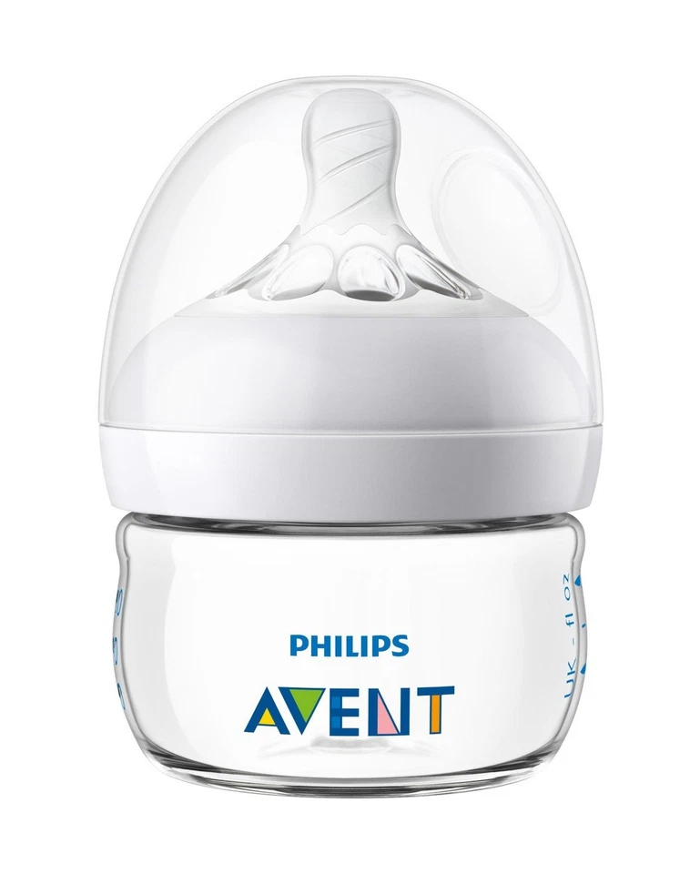 Mamadeiras naturais Philips Avent, com mamilo de primeiro fluxo, 2 oz/60 m... envio rápido - Imagem 4 de 4