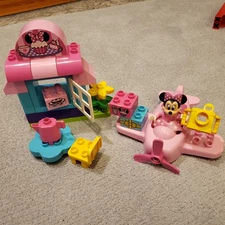 Lego Duplo Disney Minnie Mouse Cafe w/Airplane Propeller 10830 Retired Complete