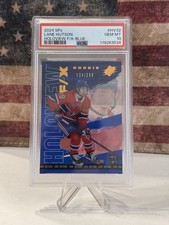 2024-25 Spx - Holoview F/X Rookies Lane Hutson #HV-32 Blue /399 (RC) PSA 10
