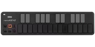 KORG nanoKEY2 USB MIDI Keyboard Schwarz Controller Slim 25 Tasten Velocity Pitch