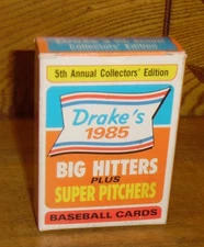 1985 Topps Drake's Big Hitters Plus Super Pitchers Baseball Card Set