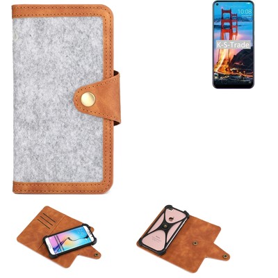 Filzhülle für ZTE Blade V2020 Handy-Tasche hellgrau