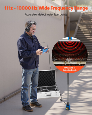 #ad Pipe Water Leak Detector 1Hz–10kHz 7quot; Touchscreen Underground Leak Locator Kit $1657.99