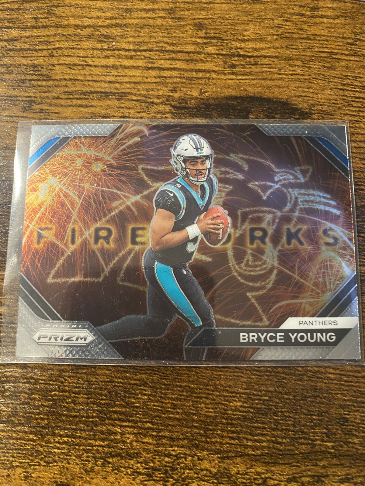 2023 Prizm Bryce Young Fireworks Prizm Silver Rookie RC #F-6 Panthers