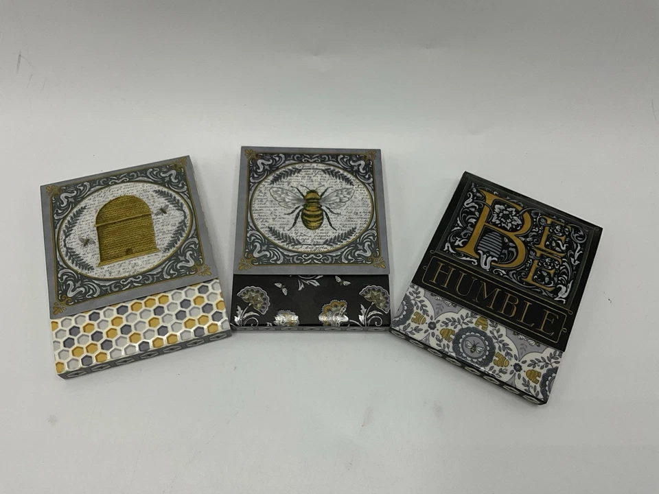 Moda Fabrics Notepad 75 Sheets Bees MAGNETIC CLOSURE 3 X 4 NEW - Image 3 of 4