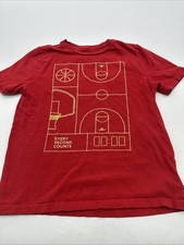 Gap Kids Basketball T-Shirt Youth Boy Large Graphic Print Logo Red .. 27068