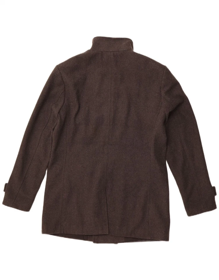 FRENCH CONNECTION Mens Pea Coat UK 40 Large Grey Polyester NT30 - Image 2 of 3