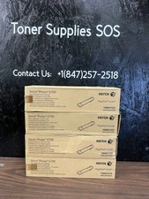 Xerox Phaser 6700 Metered Toner Cartridge Set B,C,Y,M,  - NEW