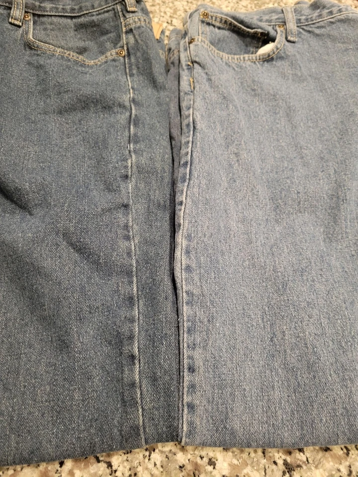Open Trails Jeans Mens 40x30 Lot of 2 Blue Straight Leg Classic Denim - Image 3 of 4