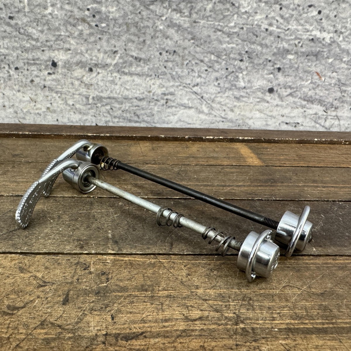 Vintage Campagnolo Record Quick Release Skewers Pair 126 Road Bike