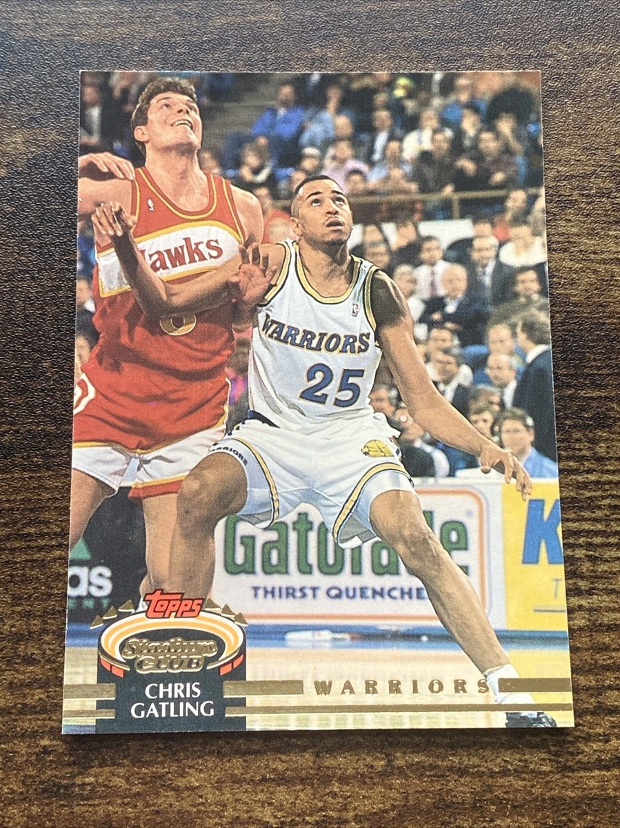 1992-93 Stadium Club Warriors Basketball Card #74 Chris Gatling