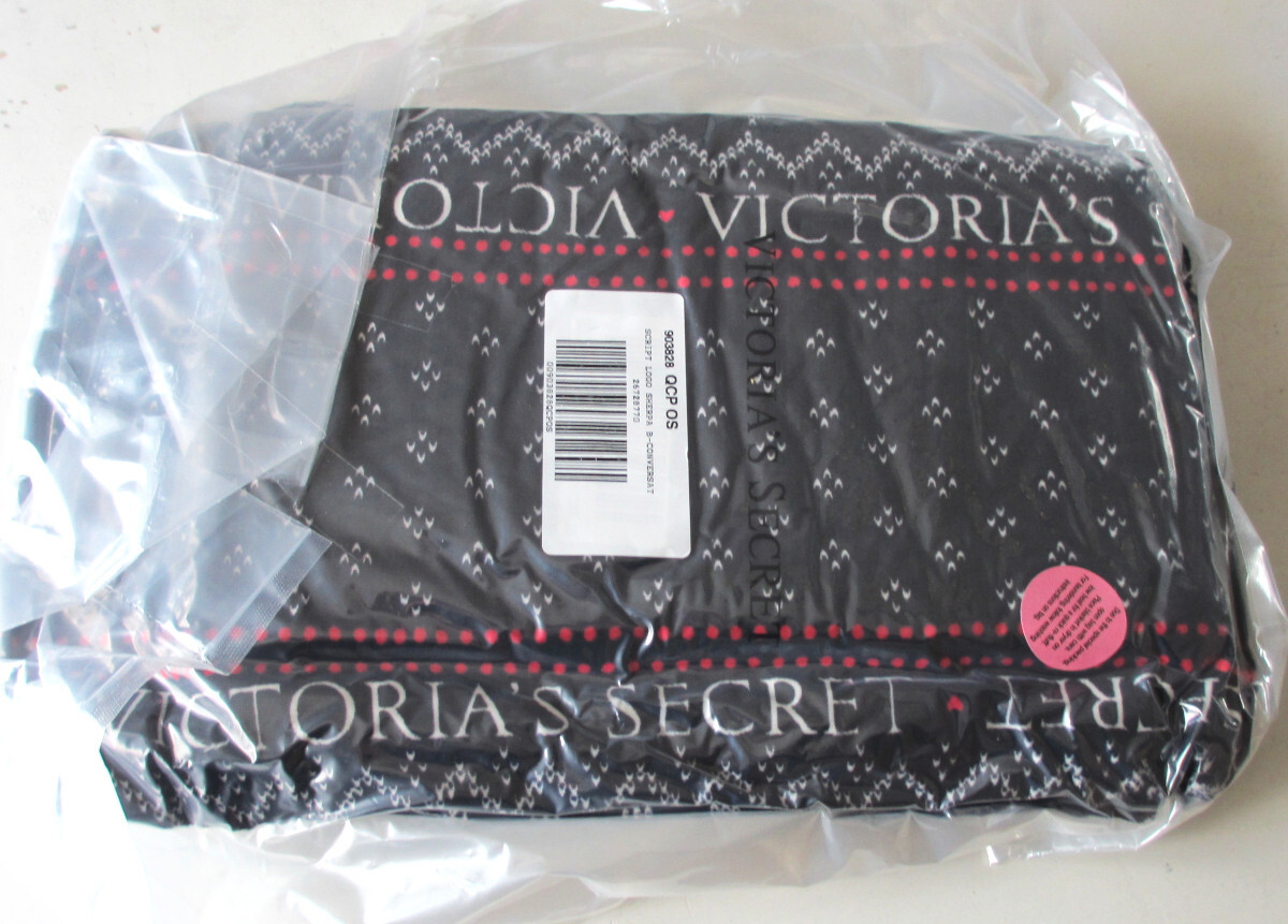 Victoria's Secret Plush Sherpa Cozy Fleece Blanket Throw Black Fair