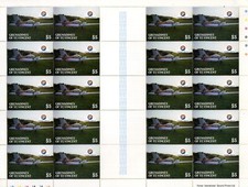 GRENADINES OF ST VINCENT 1988 Mustique Airways $5 Full sht SG562 MNH SALe6x++++X