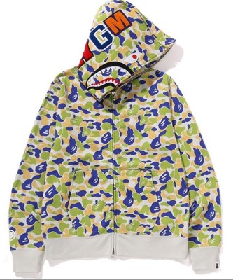 Bape New Jersey Shark Hoodie Size Medium