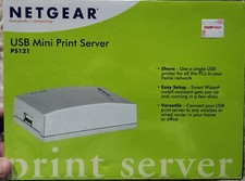 NETGEAR PS121 USB 2.0 Mini Print Server NIB