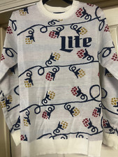 *NEW* Miller Lite Holiday/Christmas Sweater - Hop Lights