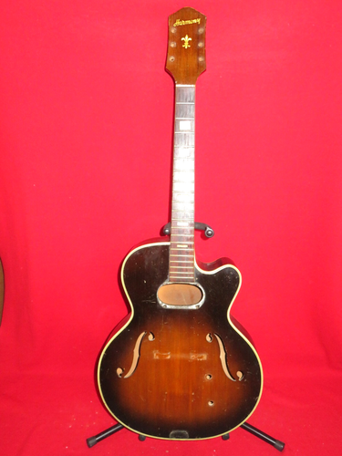 Harmony 1950's Sunburst H 60 Arch Top Hollow Body & Neck