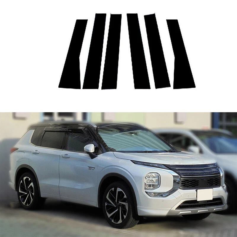 Pillar Post Trim Door Trim Cover Piano Black Fit Mitsubishi Outlander 2022-2023 - Image 2 of 4