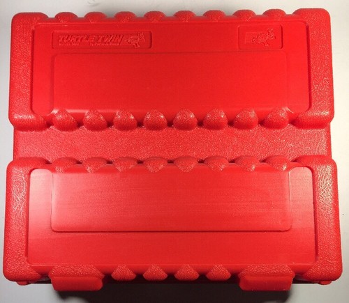 Turtle Twin Model 3480 by Perm-A-Store Red Hard Shell Case