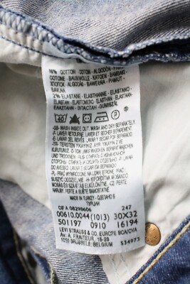 LEVI'S Jeans Men's W30/L32 Straigh Leg Faded Zip Fly Whiskers | eBay