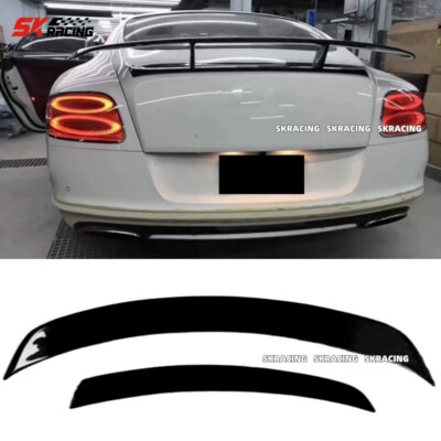 FITS BENTLEY CONTINENTAL 2011-2015 GT STYLE GLOSSY BLAKC REAR TRUNK SPOILER WING