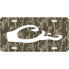 Drake Waterfowl Metal Drake Logo License Plate In Mossy Oak Original Bottomland
