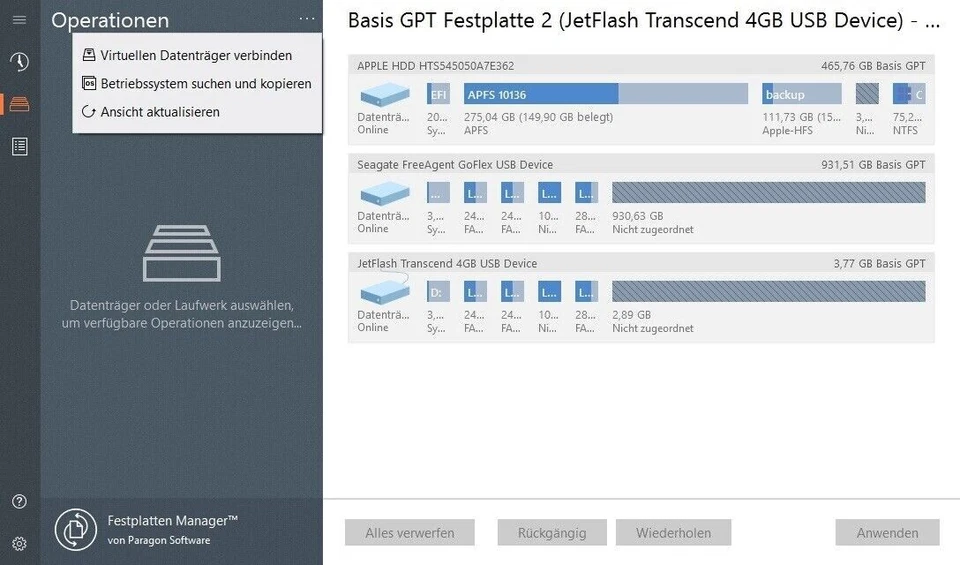 Paragon Festplatten Manager 17 Advanced Version 1-PC / Dauerlizenz / Key (ESD) - Bild 3 von 4