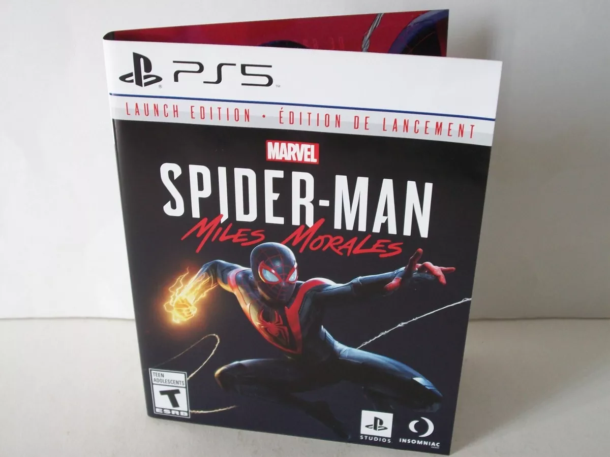 PLAYSTATION 5 PS5 GAME SPIDERMAN MILES MORALES W CASE INSOMNIAC ULTIMATE  EDITION