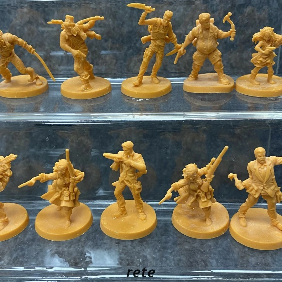 Random 3x Heroes Survivor Miniatures Zombicide 2nd Board Game Figures Toys Rare - Image 3 of 4