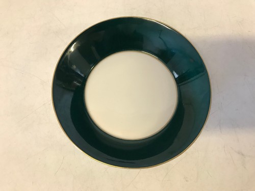 Antique 19th Century German KPM Porcelain Cup & Saucer Green & Floral Decoration - Picture 3 of 11