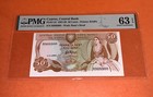 PMG Cyprus, Central Bank 50 Cents Banknote 1987-89 p52 UNC EPQ — photo 5