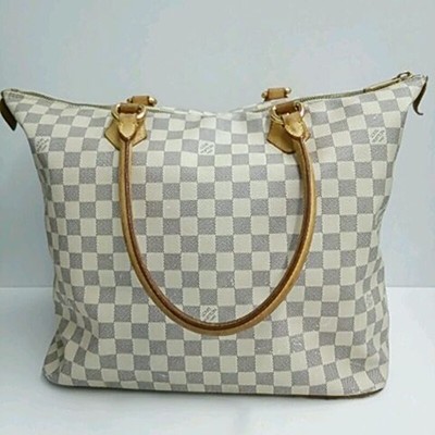 Louis Vuitton N51184 Damier Azur Saleya GM Shoulder Tote Bag Used | eBay