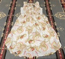 J. Jill Paisley Blouson Midi Dress Sz S Sleeveless NWT $149 M7