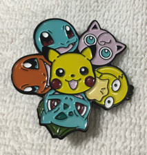 POKEMON Metal Enamel Hat / Lapel Pin Pikachu Charmander
