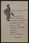 MENU Table Card 1902 January 29 Japan Japan Restaurant Card