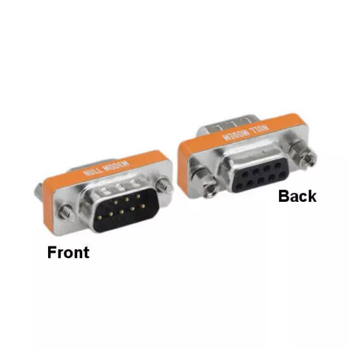 Mini NULL Modem DB9 9 Pin Male Female M/M M/F F/F Serial Adapter Gender Changer