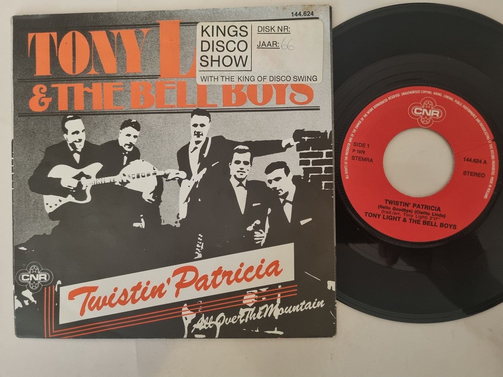 Tony Light And The Bell Boys - Twistin' Patricia 7'' Vinyl Holland