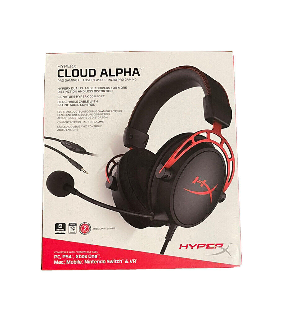 HyperX Cloud Alpha PRO HX-HSCA-RD/AM Gaming Headset NEU OVP