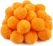 30Pcs Large Pom Poms 2 Inch Golden Yellow Craft Pom Poms Fuzzy Pompoms Balls for
