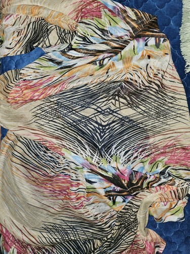 Bufanda/envoltura para mujer 35"" X 70"" seda selva/floral - Imagen 5 de 5