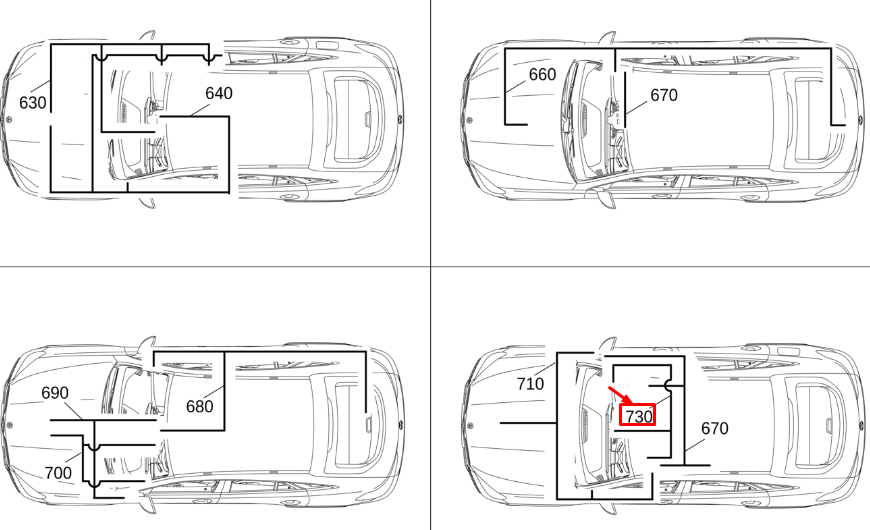 MERCEDES-BENZ GLE W167 Antenna Line SDARS Wiring Harness A1675400111