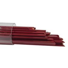 Oceanside Noodles Approx.3/16"W.x17"L. Cherry Semi-Opal 5OZ. Tube 96 COE.