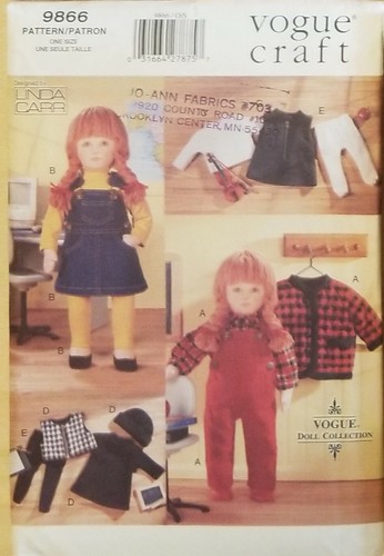 Vogue Doll Clothes Sewing Patterns 18" American Girl + Other sizes 160 U-Pick - Picture 112 of 115