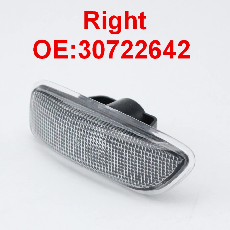 1 pieza Ajuste VOLVO S60 V70 S80 XC70 XC90 Luz Marcadora Derecha Parachoques Señal de Giro Negro Foto 3 de 4