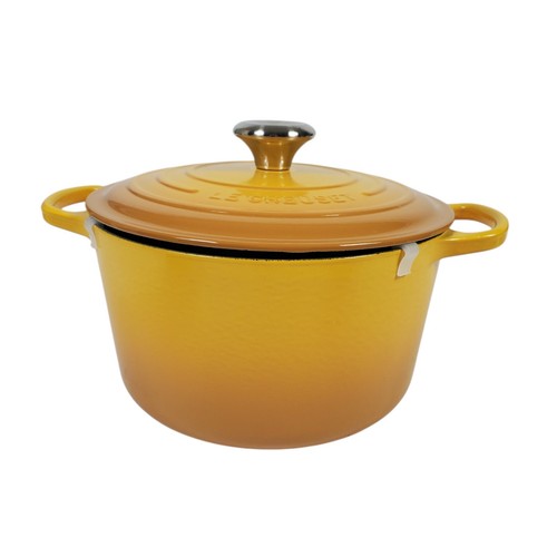 Cocette de four hollandais en fonte signée Le Creuset 5,25 quart de profondeur nectar - Photo 6 sur 12