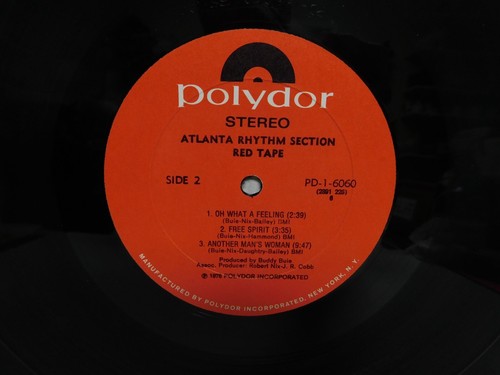 LP 1976 Atlanta Rhythm Section "Red Tape" Polydor #PD1-6060 VG+ Cond. - Picture 7 of 7
